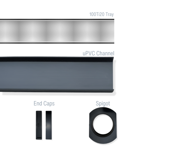 Tile Insert Channel Drain Kit 106mm (W) x 23mm (D) - Image 5