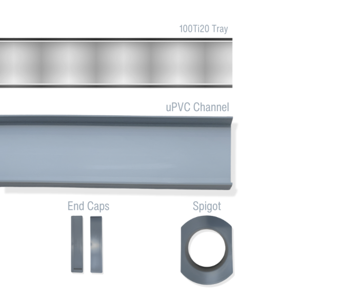 Tile Insert Channel Drain Kit 106mm (W) x 23mm (D) - Image 4