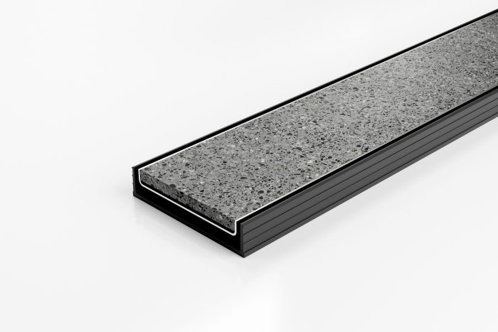 Tile Insert Channel Drain Kit 106mm (W) x 23mm (D) - Image 2